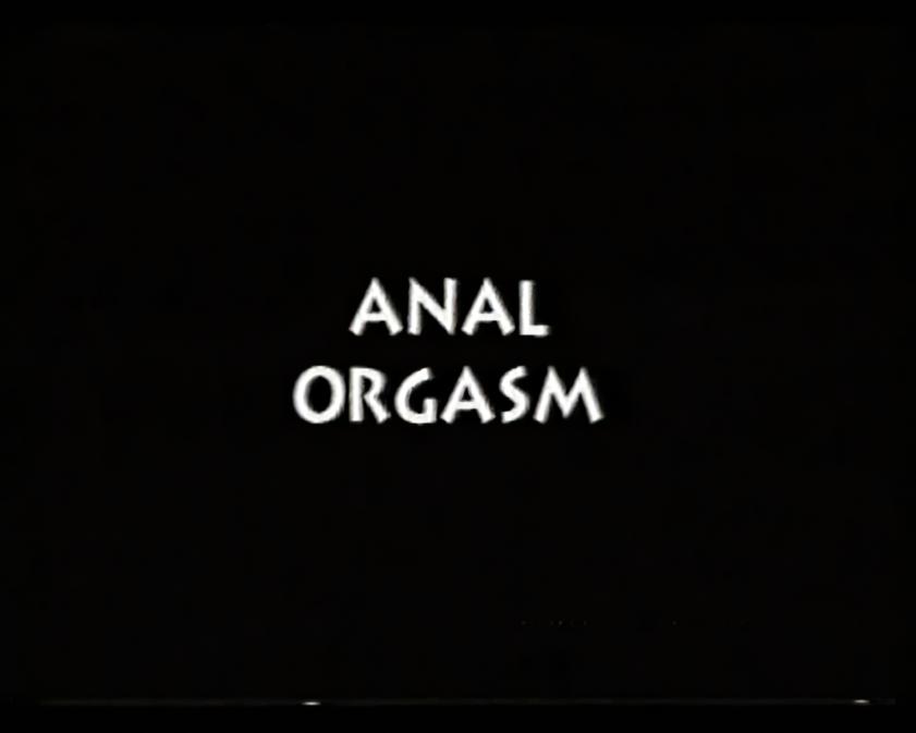 Anal Orgasm